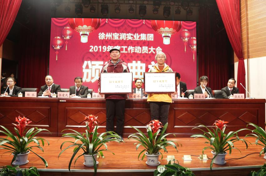 单双线上平台,单双（中国）2019年度工作动员大会---集团公司领导为先进单位和先进个人代表颁奖